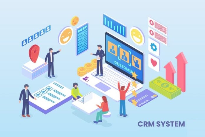 CRM System Illustration