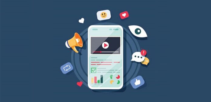 Video marketing illustration